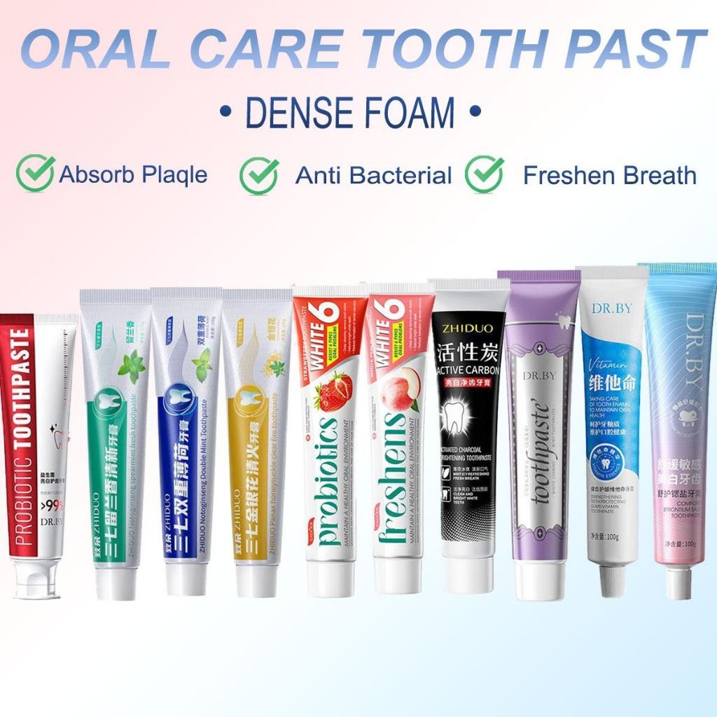 Oral Care Toothpaste Teeth Adjuvant Treatment Whitening Stains Remover Fresh Breath Oral Teeth Care