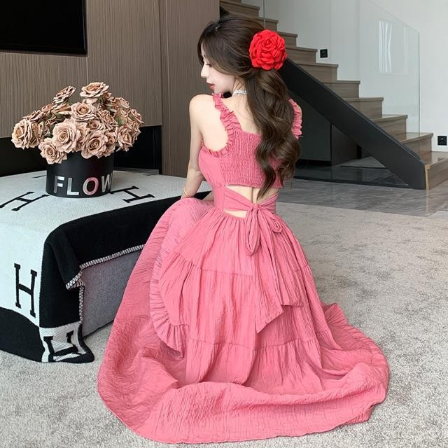 2570 People Collection Dopamine Wear Seaside Vacation Style Beach Skirt French Style High-End Temperament Sexy Ready Stock 2570 People Collection Dopamine Wear Seaside Vacation Style Beach Skirt French Temperament High-End Temperament Sexy