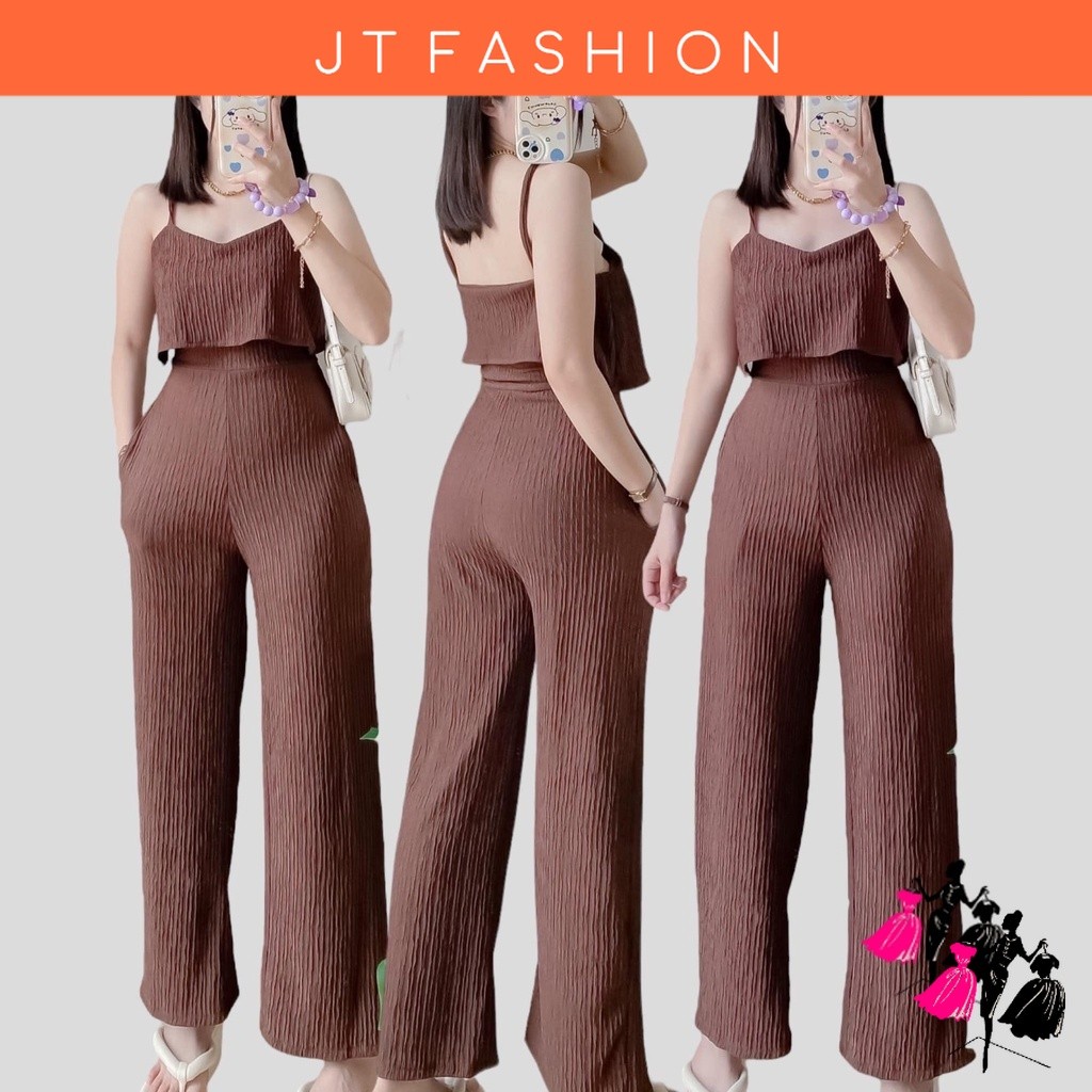 JT Sharlene Jumpsuit With Two Side Pocket Jumpsuit Woman