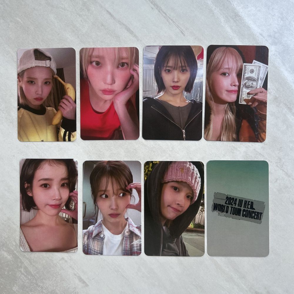 Iu 2024 Concert Photocard H.E.R.E.H Photocard Tour Merchandise Li Zhien Photocard Shop Zhou XK01+1