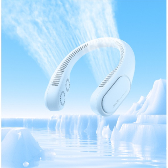 Neck Fan Kipas Leher Gantung Bladeless Portable Mute USB Rechargeable Bladeless Fan Kipas Mini Fan 360° Cooling Fan 挂脖風扇
