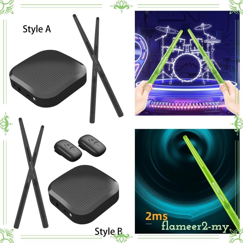 [FlameerdbMY] Electronic Drum Set Quiet Support Headphones Set for Children's