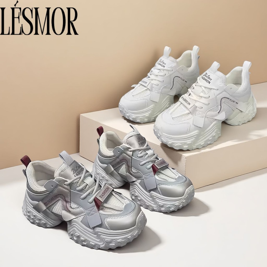 Designer fashion thick sole chunky sneaker shoes