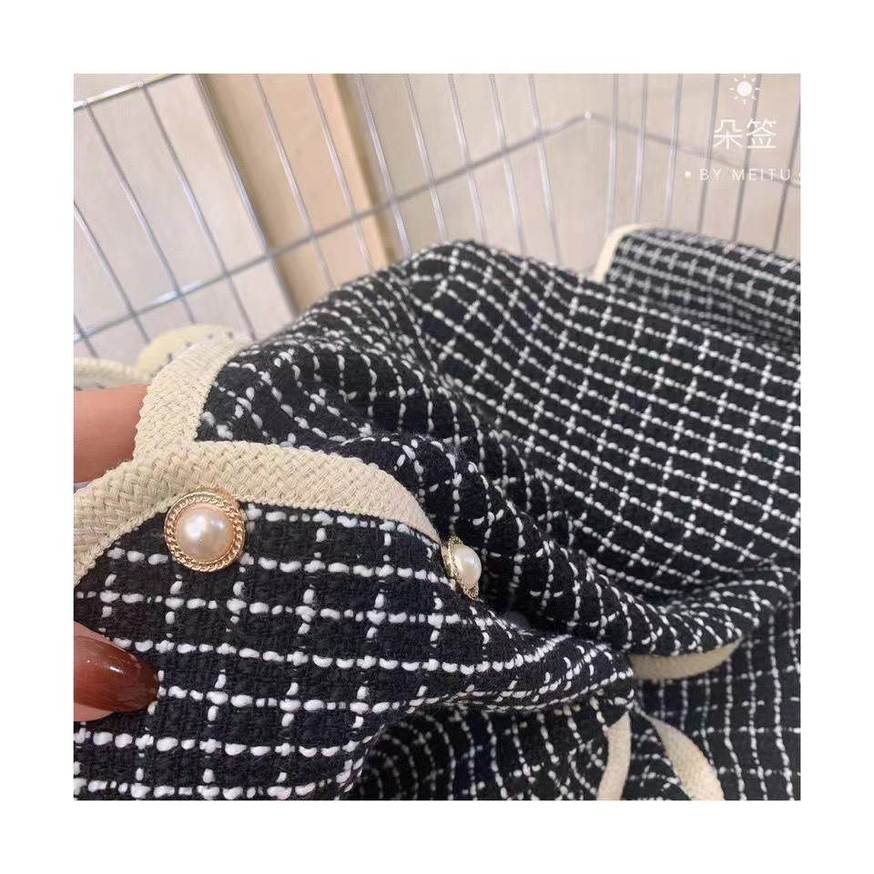 Durable Premium korean women fashion loose retro houndstooth plaid blazer jacket coat Essential - Image 5