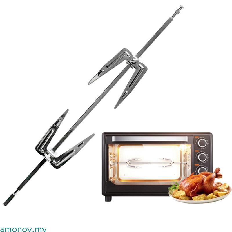 amonoy Stainless Steel Rotisserie Forks Chicken Roaster Fork Horizonal for BBQ Grill