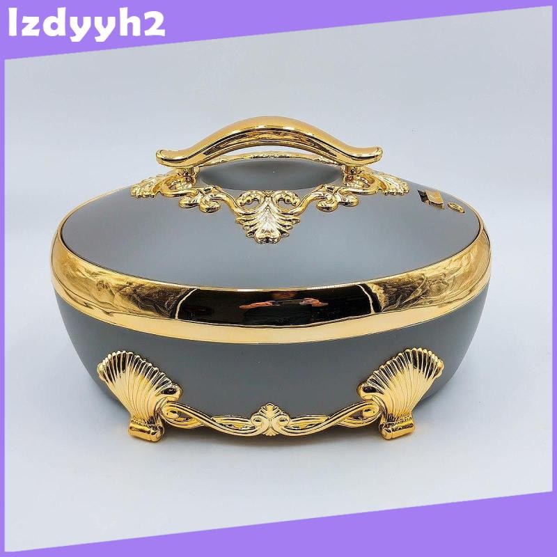 [LzdyyhacMY] Hot Pot with Lid Luxury Cookware Insulated Serving Tray for Buffets Kitchen