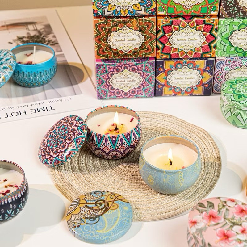 Scented Candles Door Gift Set Aromatherapy Candle Fragrance Soy Wax Essential Oil Candle Wangi Lilin Doorgift Candle 蜡烛