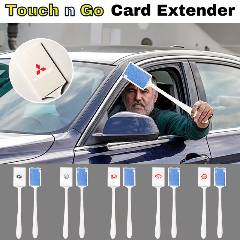 【Ready Stock】Car TnG Card Holder Touch n Go Stick- Flexible / Extendable Card Holder / Toll Access / Easy Touch Auto Pass Security Gate Kad Stik ( Touch 'n Go / Mastercard / Visa )