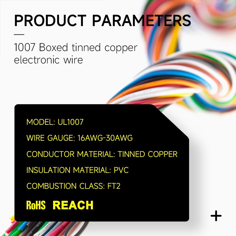 Durable Premium 1007 Tinned Copper Wire 30/28/26/24/22/20/18/16 AWG Color Boxed Combination PVC High Temperature Resi... - Image 2