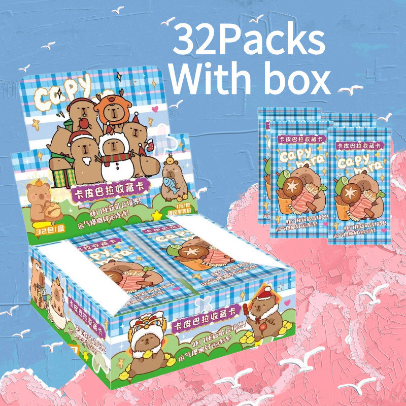 Durable Purpose 卡皮巴拉 卡片 收藏卡 整盒 卡牌 动漫 儿童 玩具 礼物 可爱 小马宝莉卡 Kapiba... - Image 2