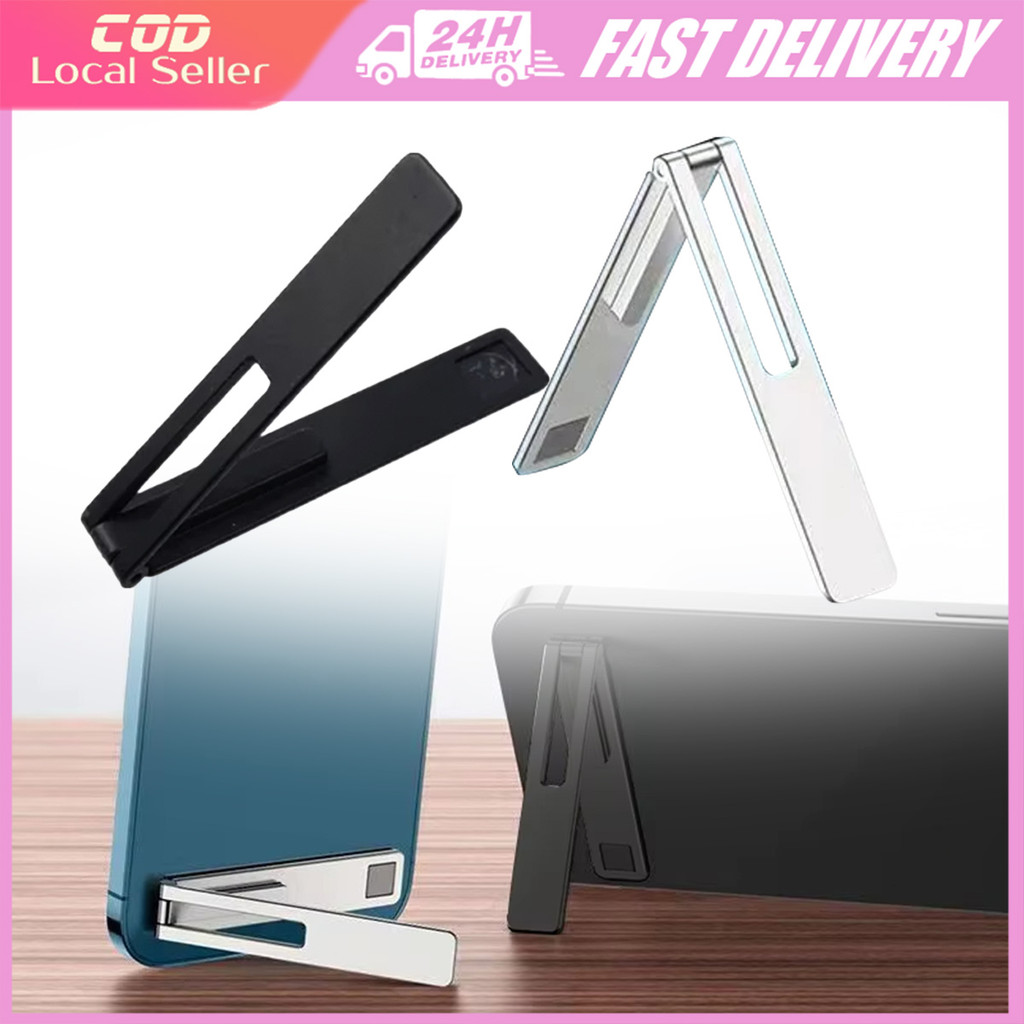 Metal Mini Phone Stand Holder Ultra Thin Smartphones Holder Portable Universal Mobile Phone Stand Support Accessories