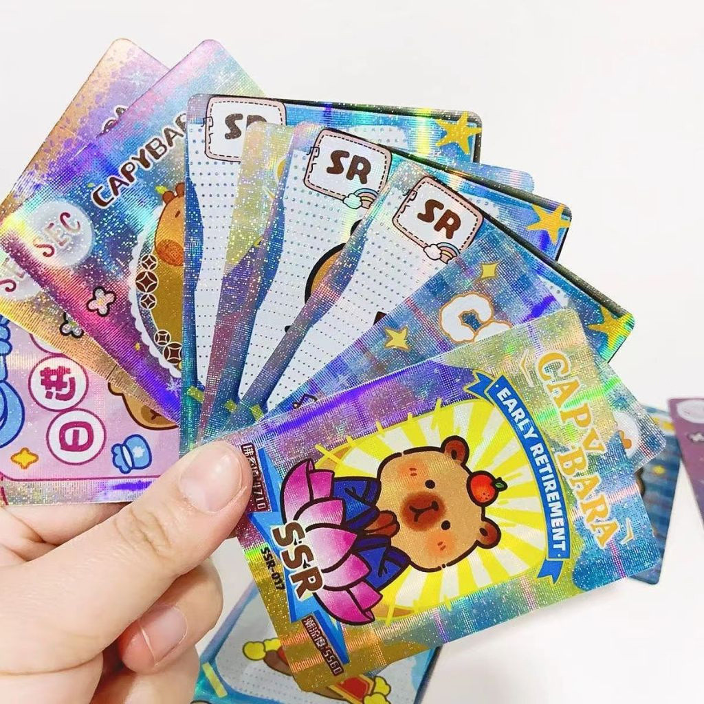 Durable Purpose 卡皮巴拉 卡片 收藏卡 整盒 卡牌 动漫 儿童 玩具 礼物 可爱 小马宝莉卡 Kapiba... - Image 3