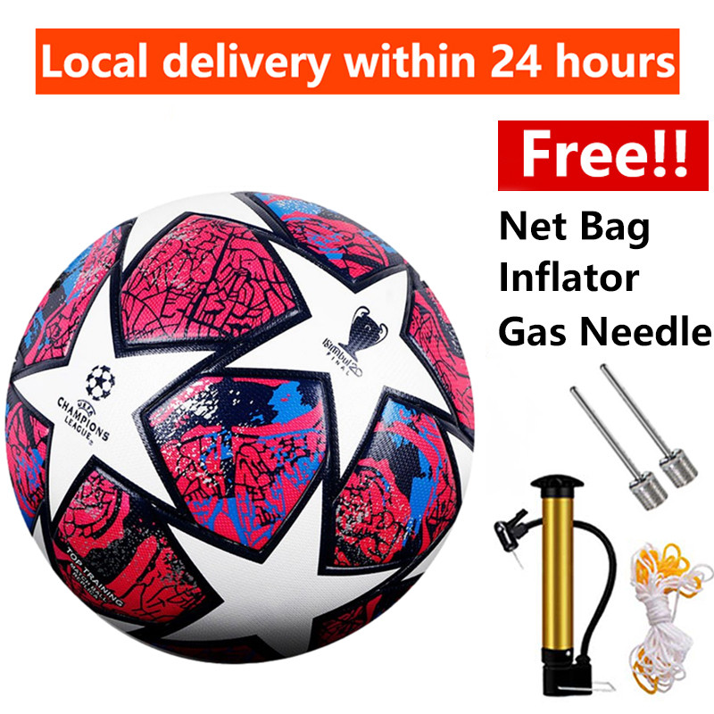 High Quality Size 5 Bola Sepak/Padang AntiSlip Soft PU Leather Soccer Football