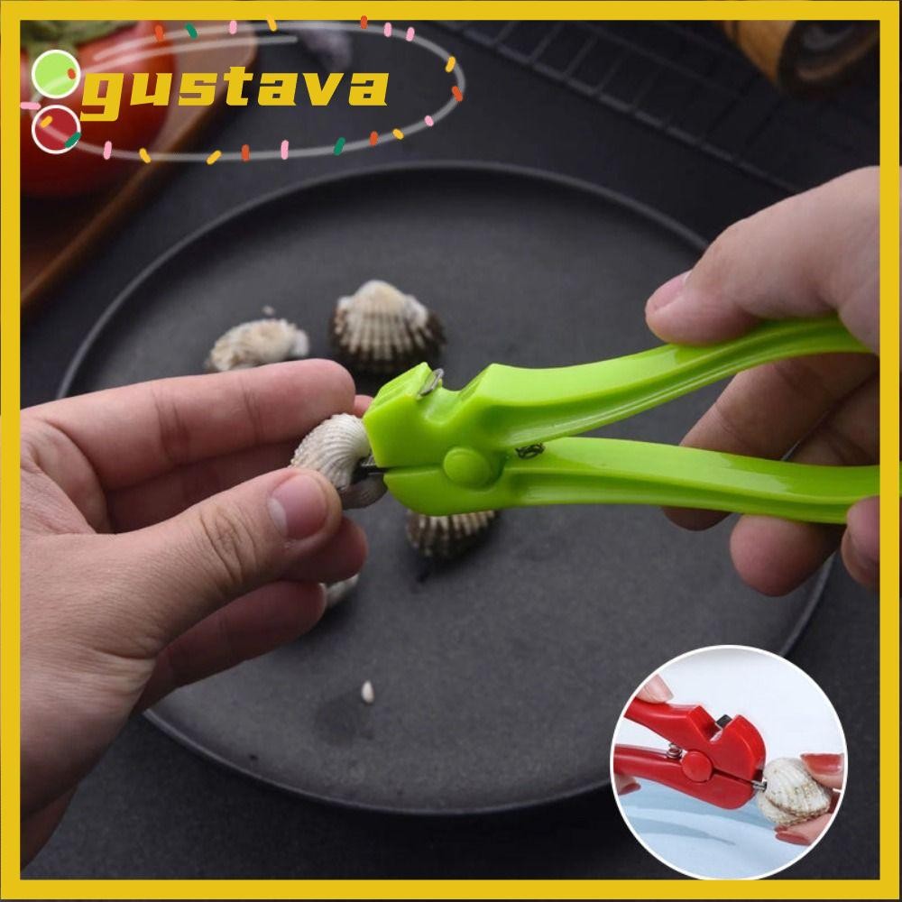 GUSTAVA Seafood Clamp, Crab Oyster Scallop Opener Kitchen Seafood Clamp Shell Opening Tool, Convenient Seafood Tools Multifunction Shellfish Opene