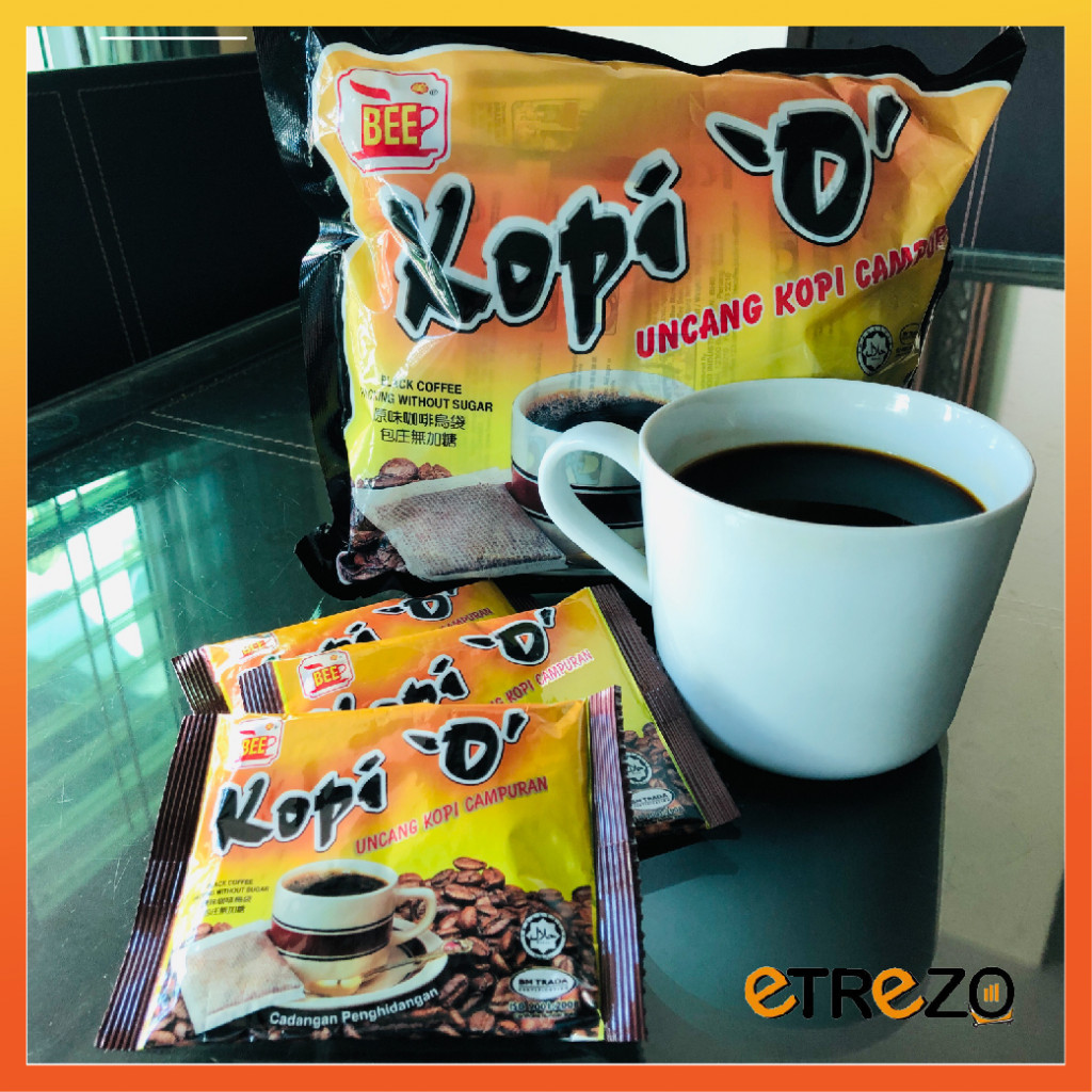 BEE PENANG KOPI "O" WITHOUT SUGAR (1 Bag - 10g x 20's )