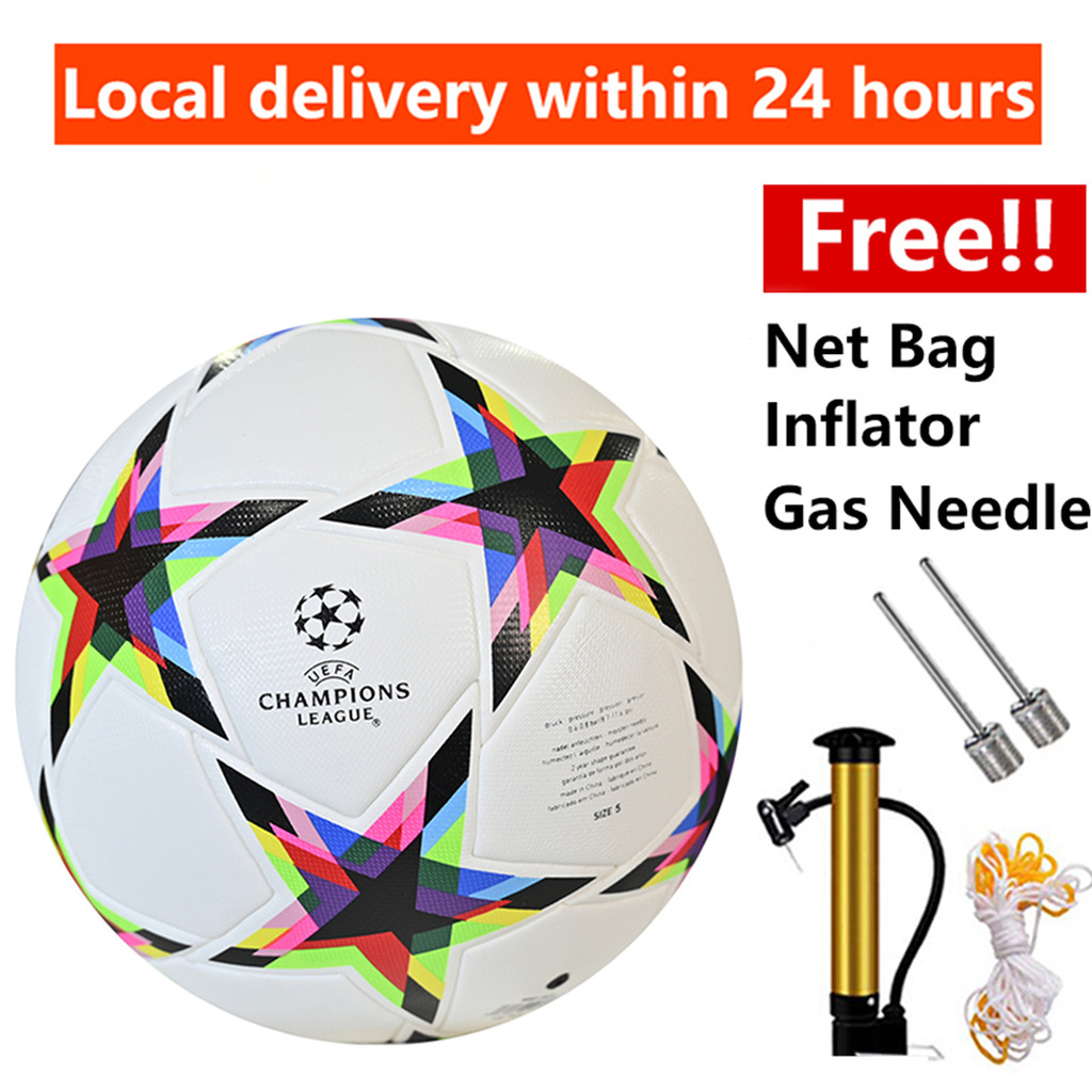 High Quality Size 5 Bola Sepak/Padang AntiSlip Soft PU Leather Soccer Football