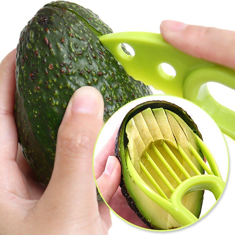 3 In 1 Creative Avocado Cutter Shea Corer Butter Pitaya Kiwi Peeler Slicer Banana Cutting Special Knife Kitchen Veggie Fruit Tools