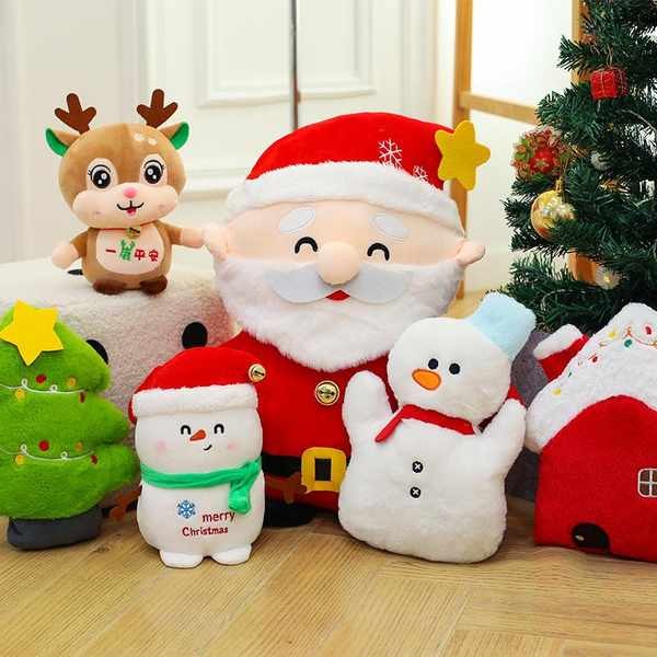 santa claus decoration Selebriti internet in santa claus anak patung bantal kanak-kanak lelaki dan perempuan anak patung hadiah krismas mainan mewah untuk rakan-rakan