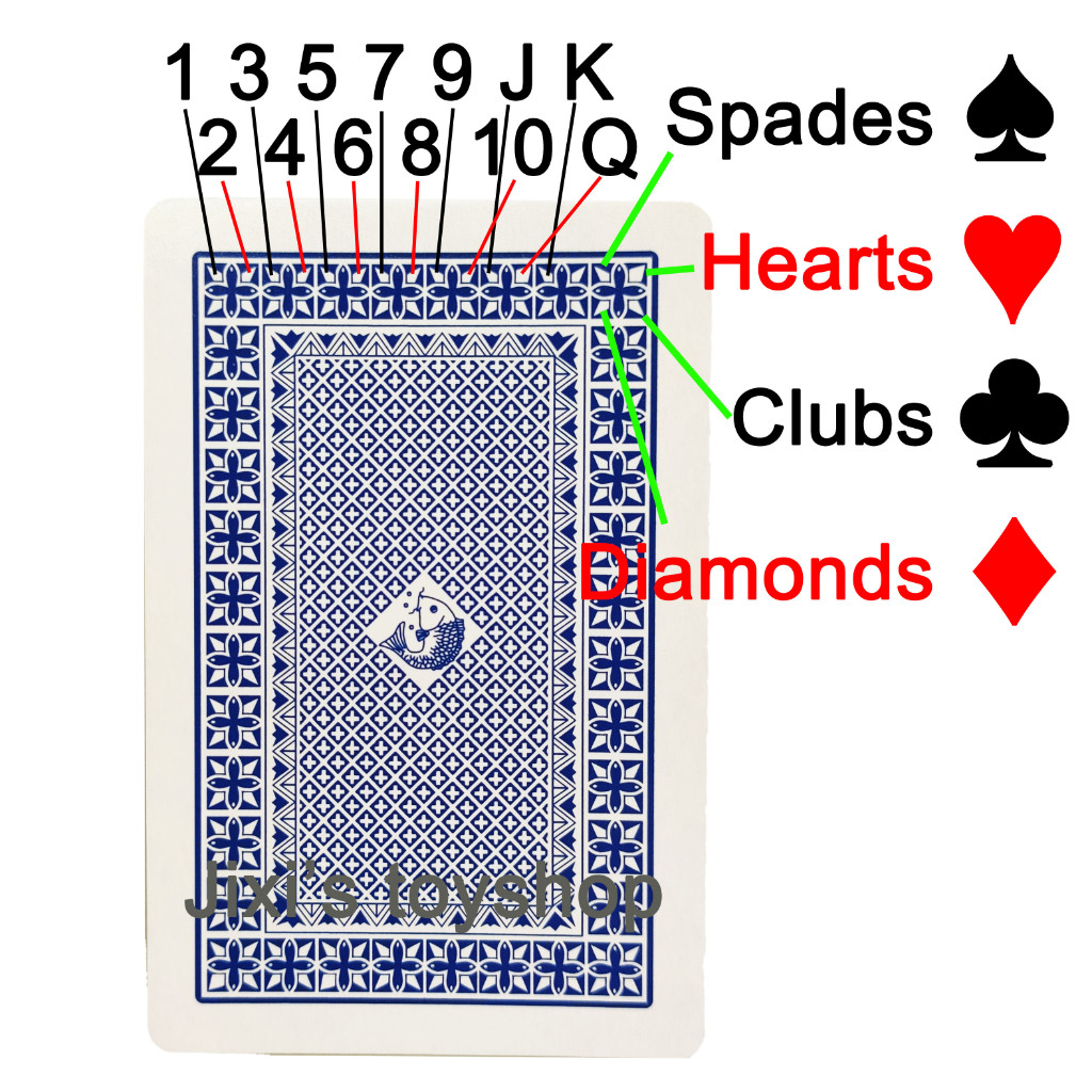 Magic deck Secret marked playing card Easy to recognize