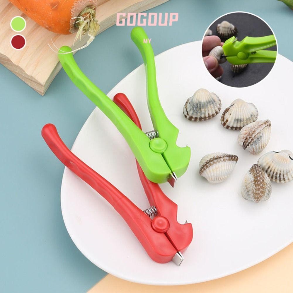 GOGUVO Seafood Clamp, Multifunction Seafood Tools Shell Opening Tool, Creativity Crab Oyster Scallop Opener Kitchen Seafood Clamp Clam Oyster Sheller
