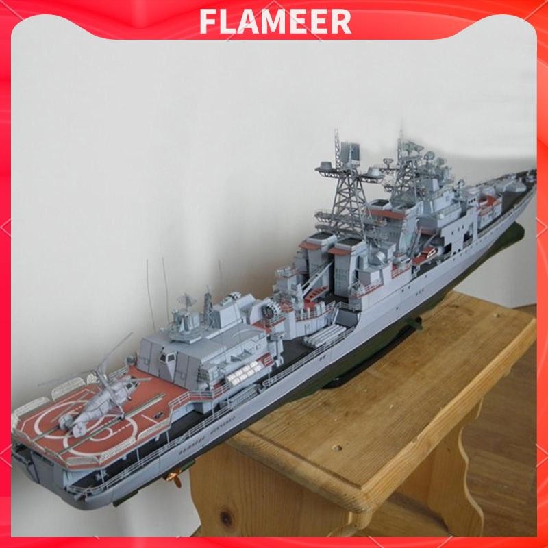 [FlameerMY] 3D 1/200 Scale Levchenko Navy Ship Model Puzzle Game for Kids Adults Home Decor Ornaments