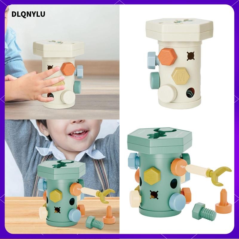 [dlqnylu] Drill Tool Toy Model Building Tool Kits Development Fine Motor Skills Nuts and Bolts Set Children Toddlers Gifts