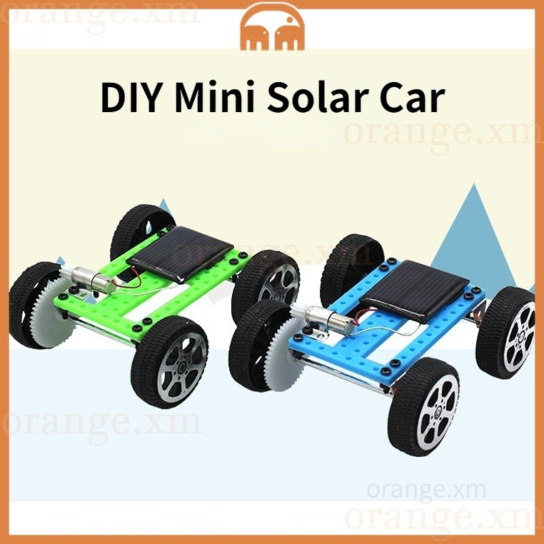 ready stock1 set Mini Solar Powered Toy DIY Car Kit Children Educational Gadget Hobby Funny