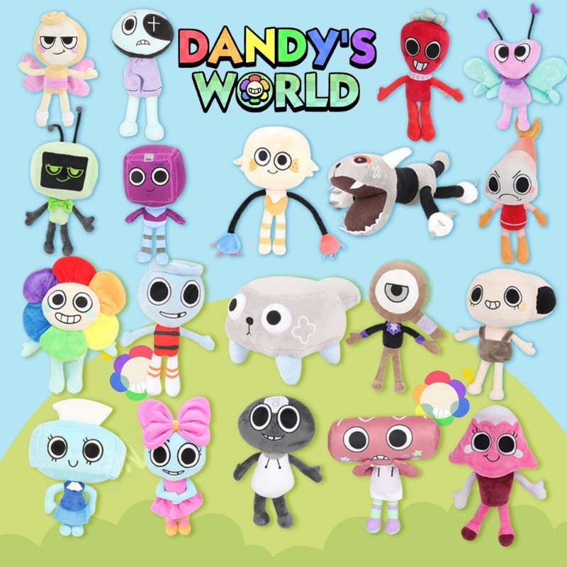 【In Stock】NEW Dandy's World Plush Toy Kawaii Astro Pebble Sprout Plush Doll Game Dandy‘s World Characters Stuffed Toys Home Decor Soft Baby Toy Birthday Gift Christmas Gift COD