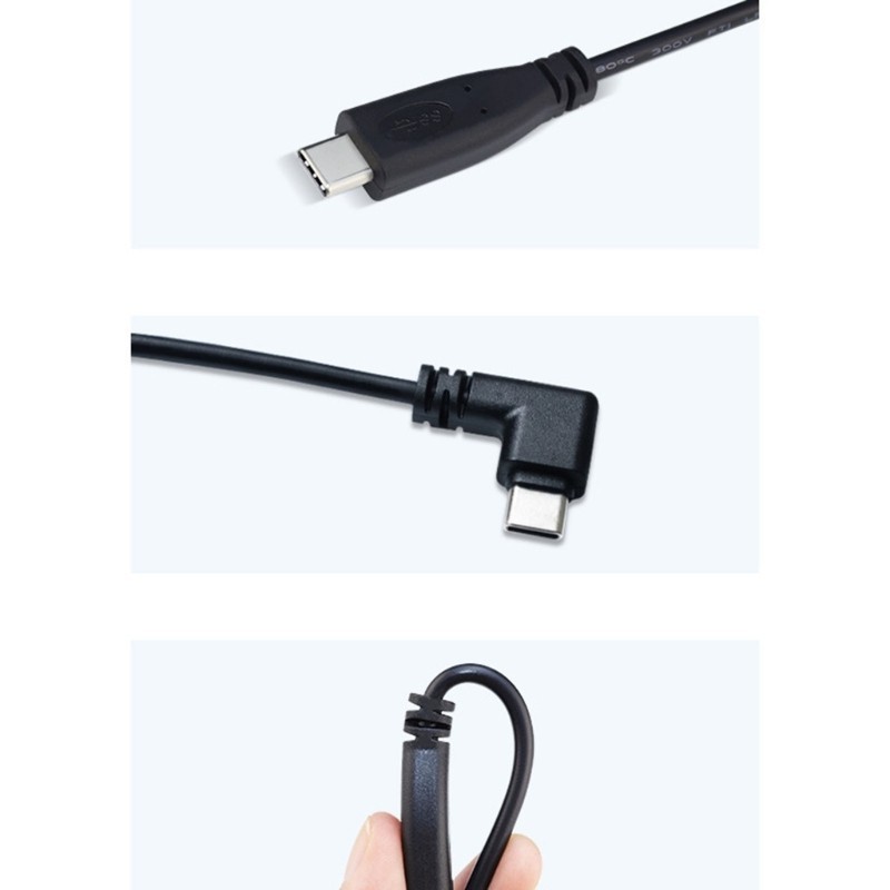 Quality Durable CRE Male Type C 2 Pin Extension Cord USB Pigtail 2Pin Power Cable Line 22AWG Support 5V 3A Charge Ele... - Image 3
