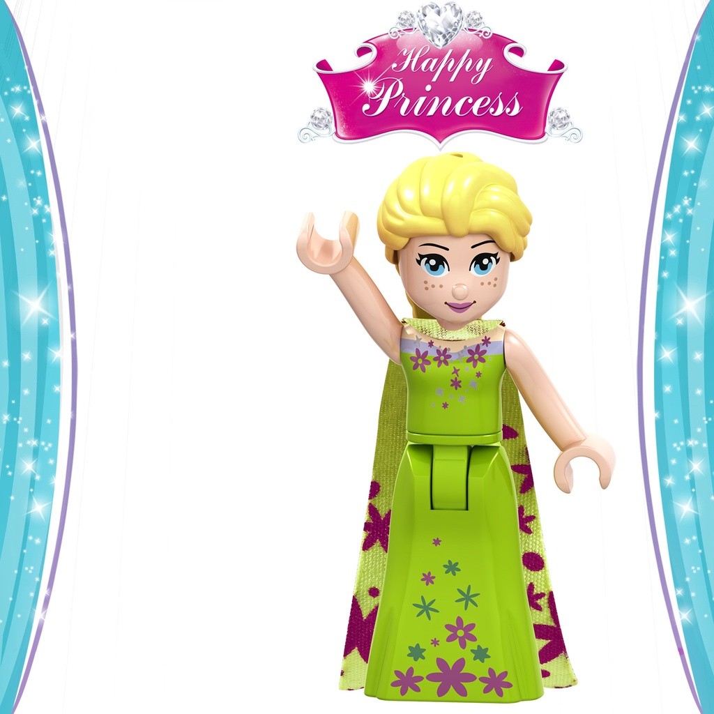 Quality Multi Building Blocks Frozen Elsa Anna Cinderella Princess Minifigure Compatible friends minecraft Must - Image 4