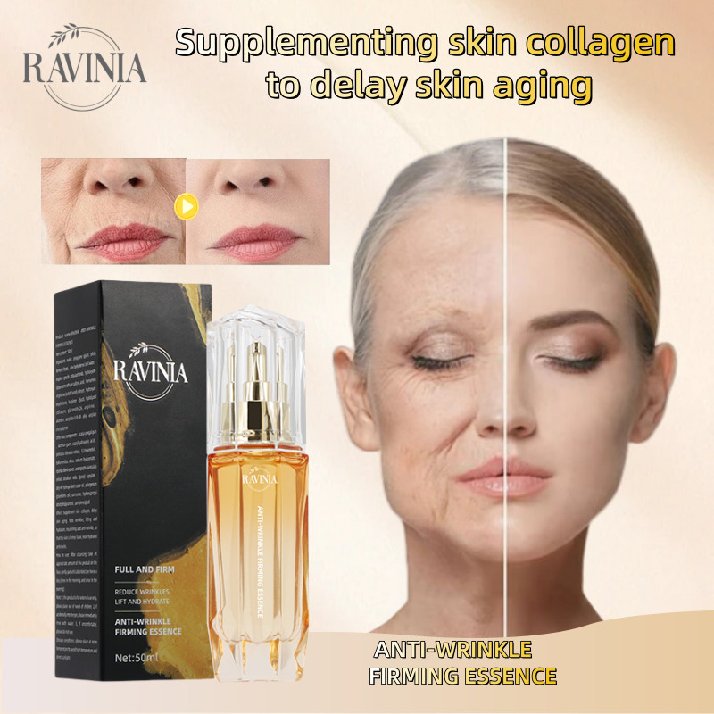 RAVINIA Anti Wrinkle Firming Essence 50ml Hydrolyzed collagen anti aging 玻色因moisturizing and anti wrinkle neck cream skin tightening