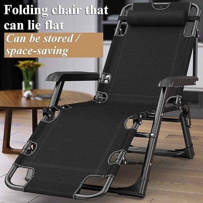 Folding Bed Premium Foldable Lazy Chair Folding Lazy Couch With Cotton Pad Cooling Lazy Sofa Balcony Kerusi