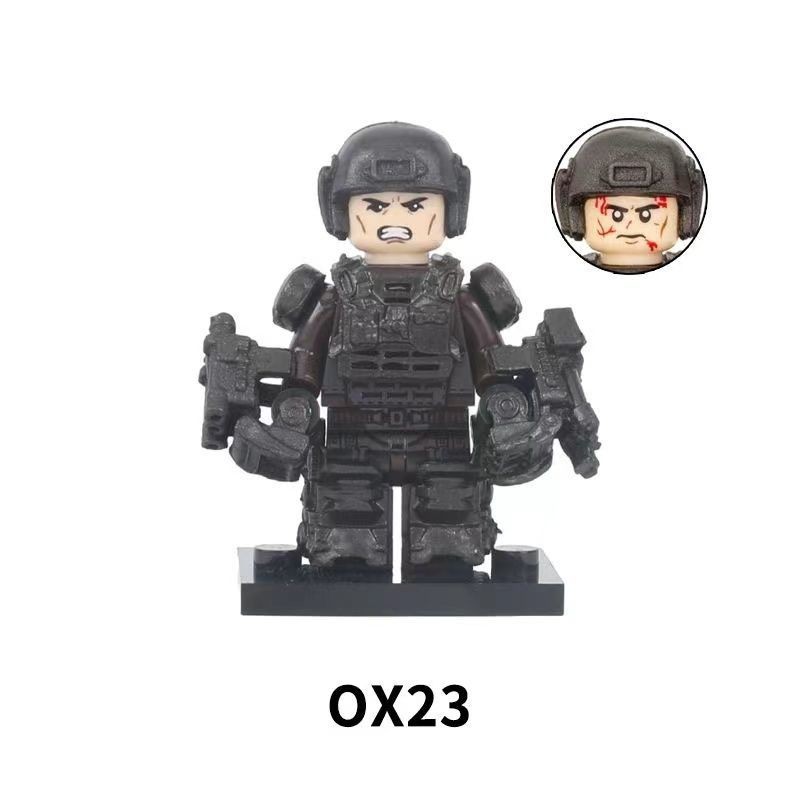 Compatible Lego Building Blocks Movie Merchandise Model Toys Tomorrow Heterospace Edge Warrior Outer Bone Armor Military/11.19