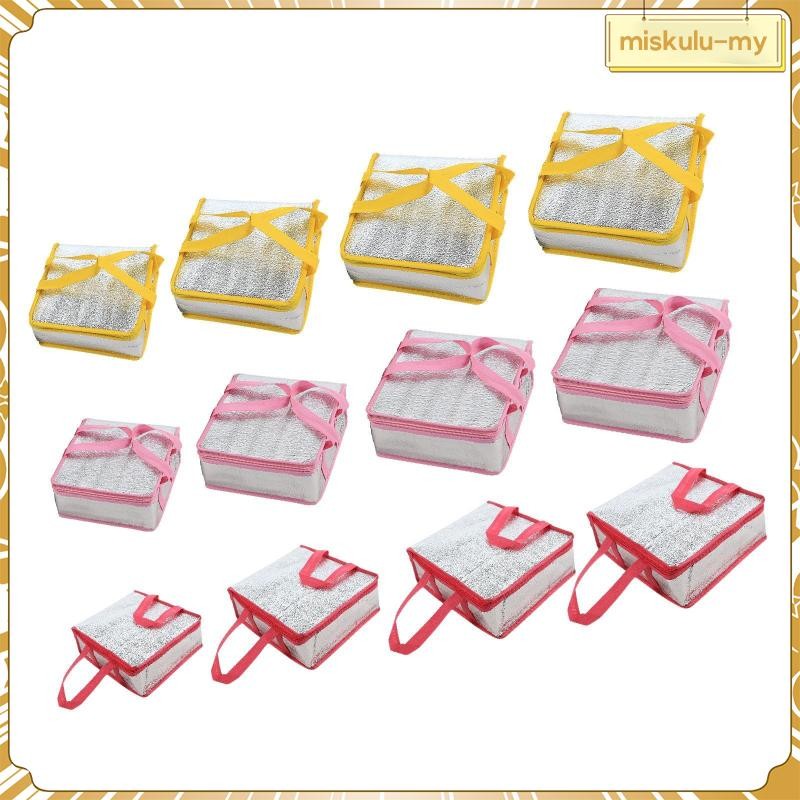 [MiskuluMY] Food Warmer Bag Pizza Carrier Pizza Delivery Bag Insulated for Professional Use Hot and Cold Food Personal Commercial Motorcycle