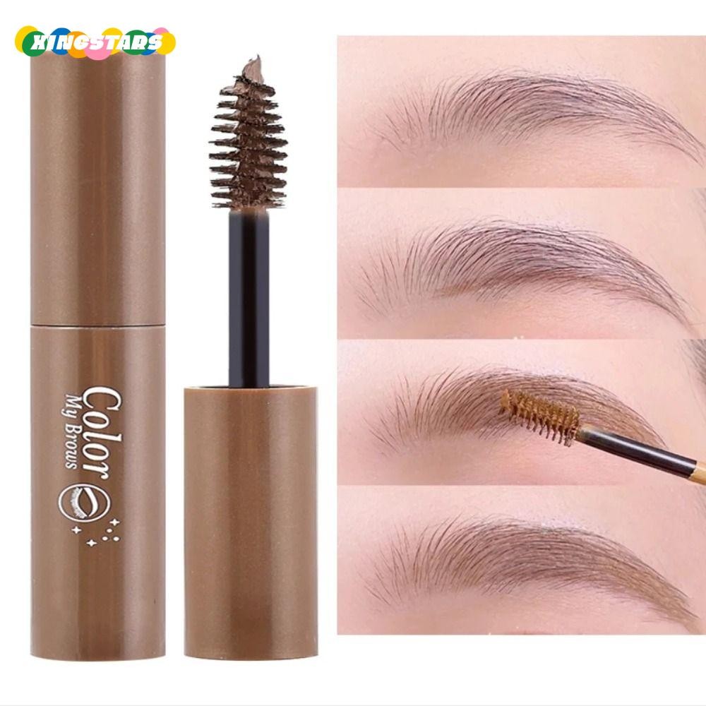 XINGSTARS Eyebrow Tint, Brown Waterproof Liquid Dyeing Eyebrow Cream, Natural Long Lasting No Fading Eyebrow Cream Girl