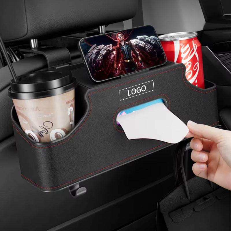 Baby Bottle Holder Car Seat Headrest Drink Cup Holder Rear Seat Kids Watching Movie Phone Holder Tissue Box For Borgward BX3 BX5 BX6 BX7 Hanging Toys Hook