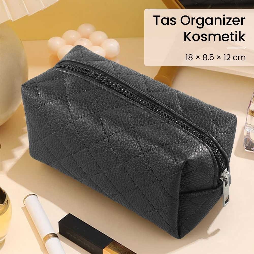 Alfrever Travel Cosmetic Make Up Bag Cosmetic Organizer Bag PU Leather - AF42 [ FYSshop ]