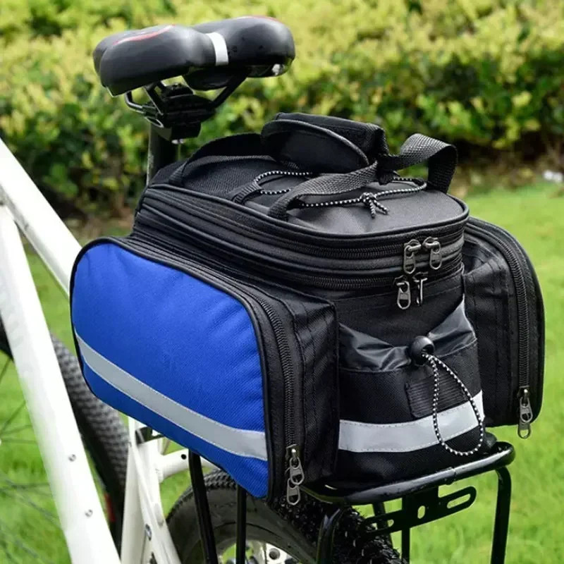 25L Bicycle Carrier Bag MTB Bike Rack Bag Trunk Pannier Cycling Multifunctional Large Capacity Travel Bag With Rain Cover