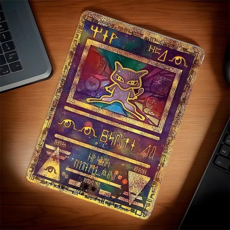 DIY PTCG Mew Ancient Times Collection Card Double-Sided Color Metal Card Mew Classic Limited Anime Cards Gift decfeyemy