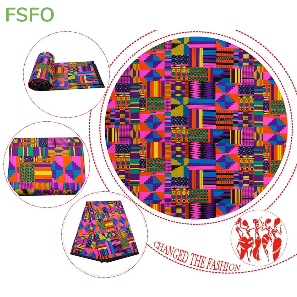 FSFO| Africa Prints Batik Wax Fabric African Dress Craft DIY Sewing Textile Polyester