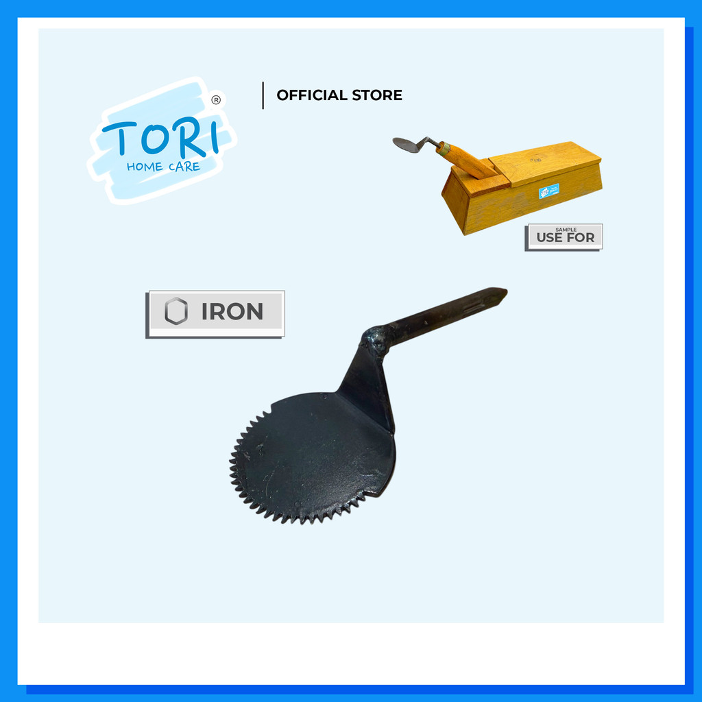 TORI HOME CARE™ Coconut Grinder Blade | Pisau Kukur Kelapa | Pisau Nyok Paru | Wood Coconut Grater knife