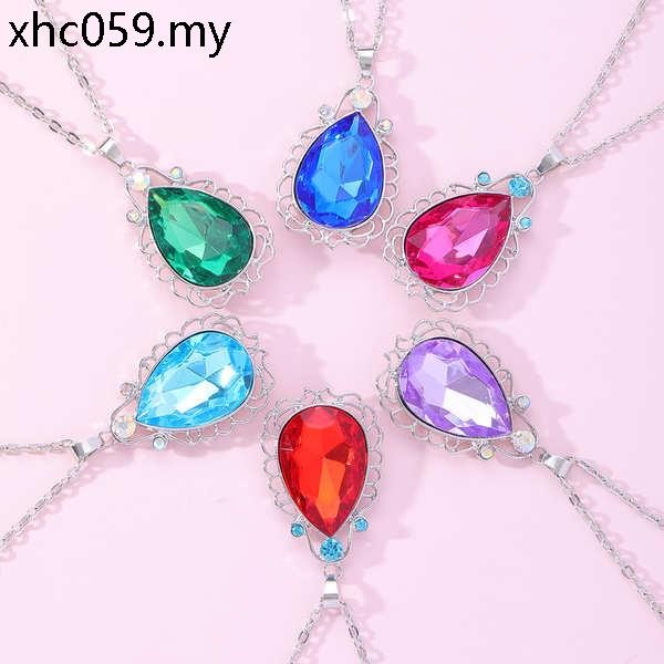 New Product Sophia Magic Gem Necklace Princess Amulet Children Girls Magic Crystal Pendant Birthday Gift