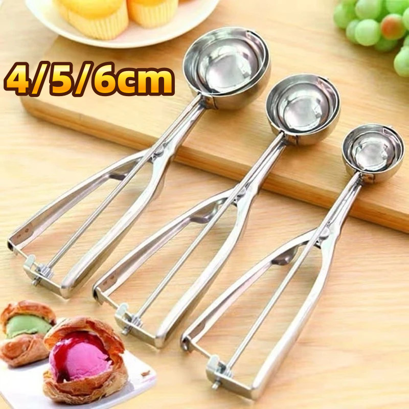 Ice Cream Scoop Stainless Steel Small Mould Kitchen Mash Potato Skop Ais Krim 冰淇淋勺