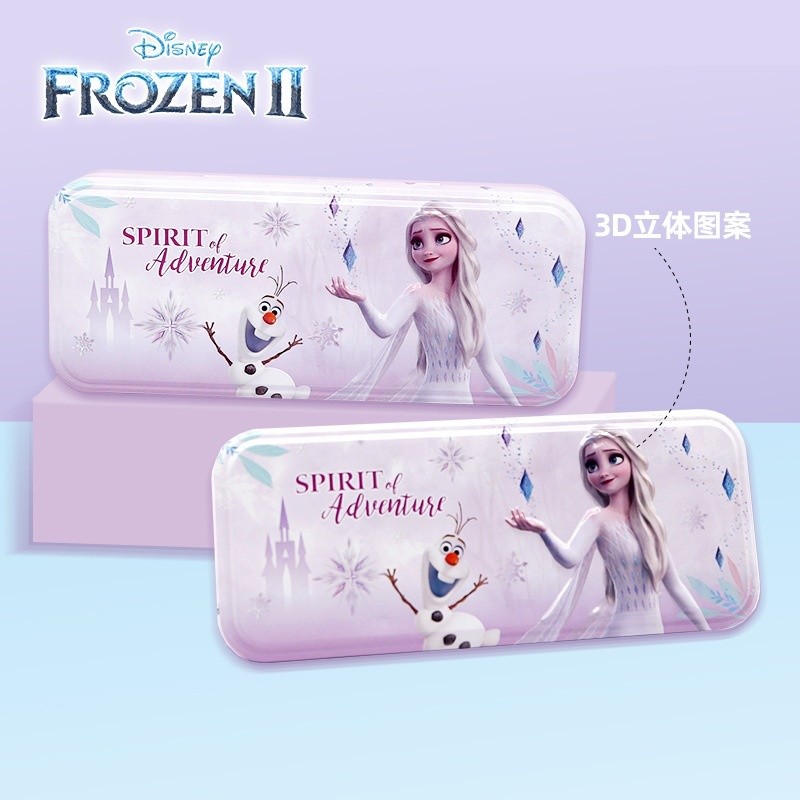 Multi Versatile Three-Layer Stationery Box Reading Rack Frozen Exquisite Pen Case Children Creative Elementary School... - Image 4