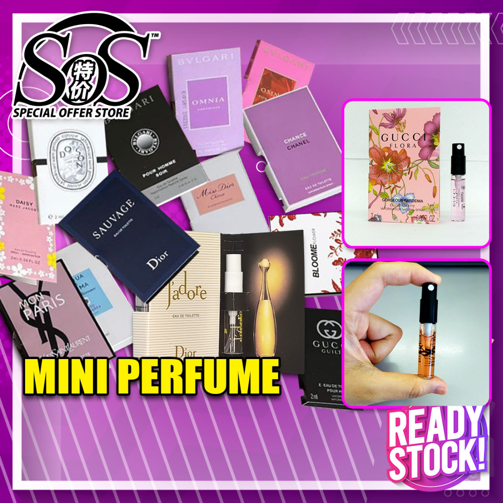 Mini Perfume 2ml Pocket Perfume / Women & Men Fragrance / Perfume Tester Minyak Wangi Perempuan