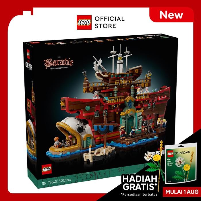 LEGO ONE PIECE 75640 The Barrie Floating Restaurant (3.402 Pieces) Building Blocks (18 Years+)