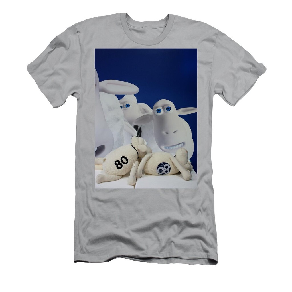 The Sheep Are Always Watching 2 T-ShirtCartoon Authentic Cotton 1 White Quick Dry Soft Fabric
