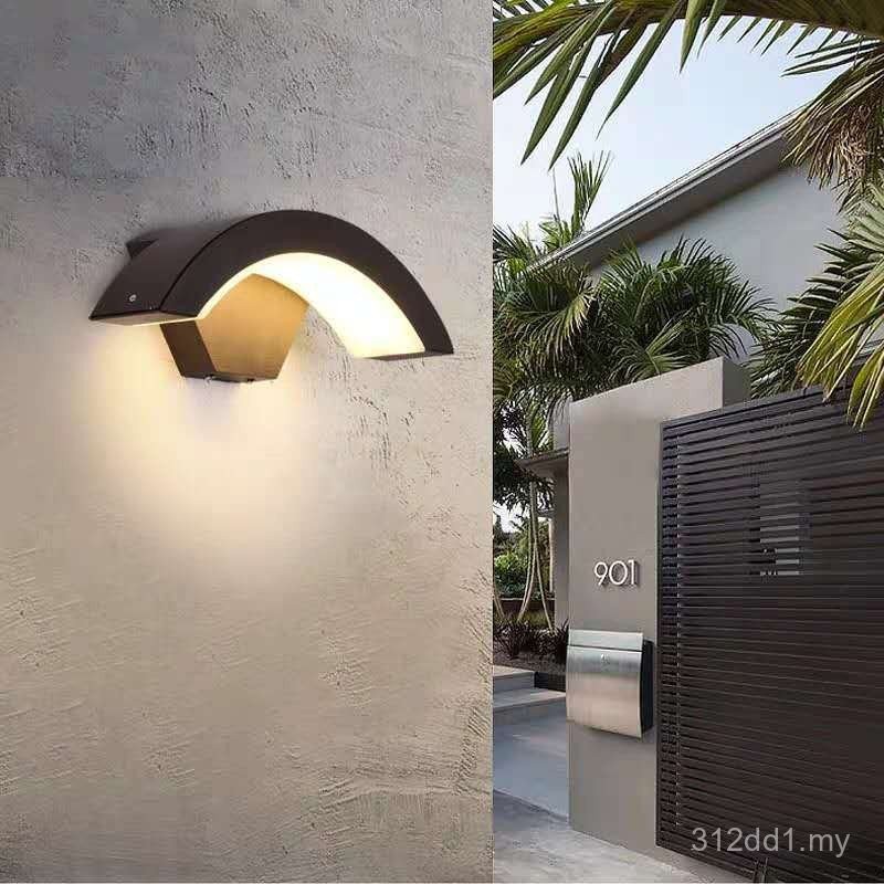 Lampu Dinding Kalis Air LED Lampu Dinding Kalis Lembapan Lampu Dinding Projek Hotel Lampu Dinding Sensor Moden Lampu Dinding Pintu Masuk Lampu Pintu Sensor Lampu Dinding