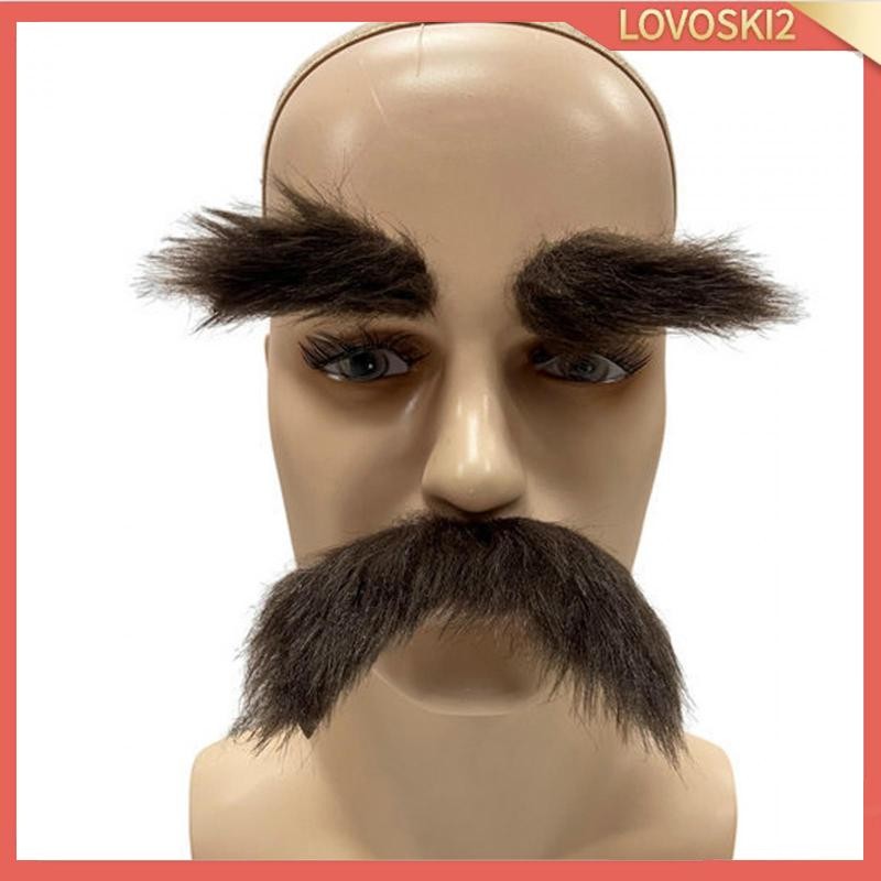 [LovoskiacMY] Eyebrows Kits Decoration Disguise Supplies Self Adhesive Fake Mustache Set