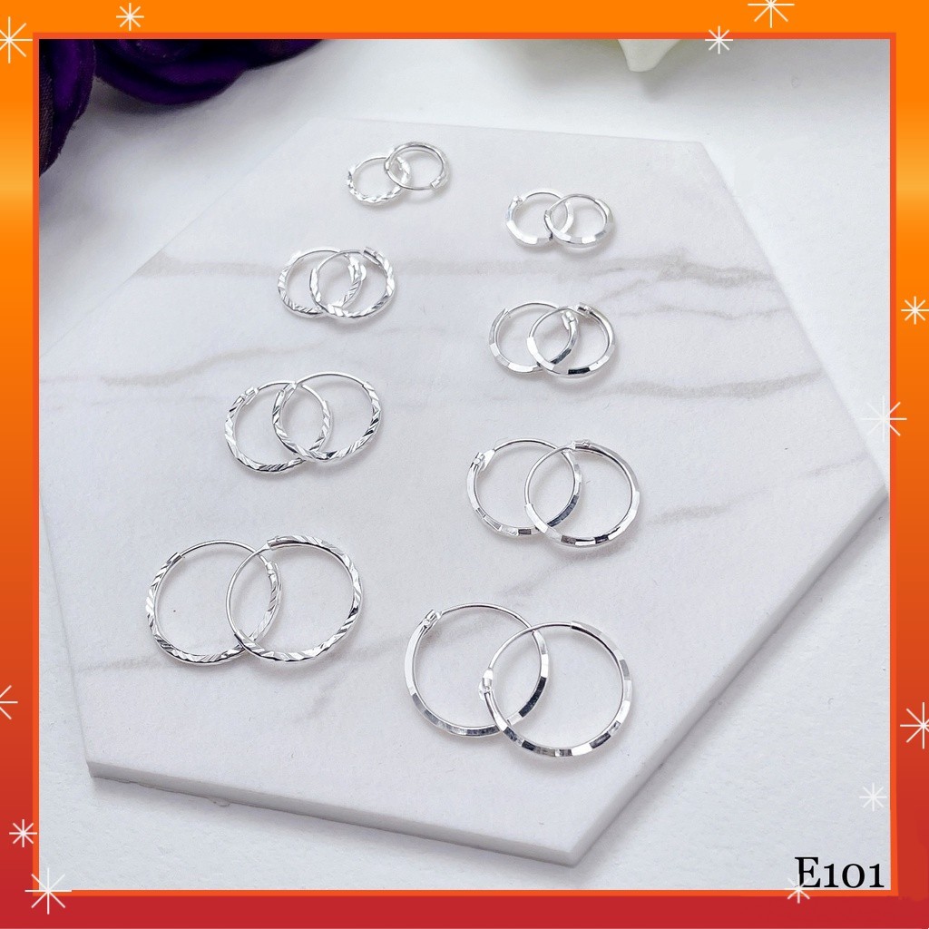 ?PROMO?925 Sterling Silver Upper Lobe and Ear Cartilage Hoop Earrings, Small Hoop Earrings (Subang) #E101